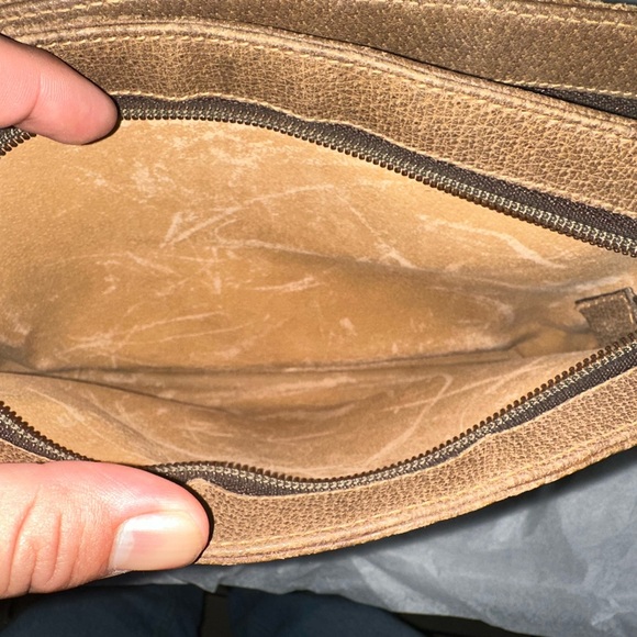 Gucci Brown Monogram Crossbody Bag *pre-owned* used* - Picture 8 of 12